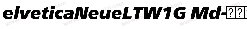 elveticaNeueLTW1G Md字体转换